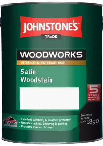 Johnstone's Trade Woodworks Light Oak Satin Finsh Woodstain - 2.5L