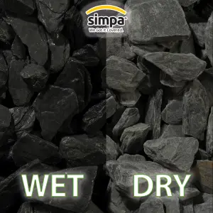 simpa 40mm Black Slate Aggregate Bag 20kg