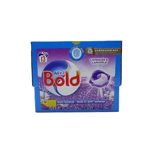 Bold All-in-1 Pods Washing Liquid Laundry Detergent Lavender & Camomile 13 Pods (Pack of 3)