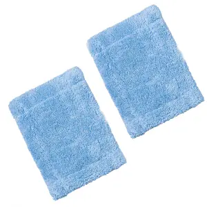 KCT Twin Pack Replacement Microfibre Soft Cloth Removable Pad for  Telescopic Handheld Cleaner