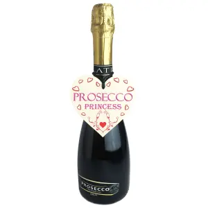 Red Ocean Prosecco Princess Wooden Hanging Heart Plaque Sign Gift