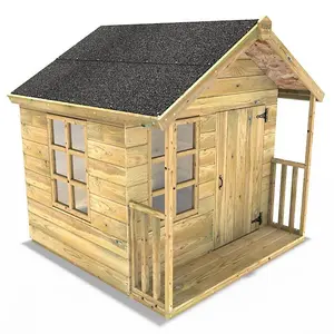 Rebo 5FT x 5FT Childrens Wooden Garden Playhouse - Raven