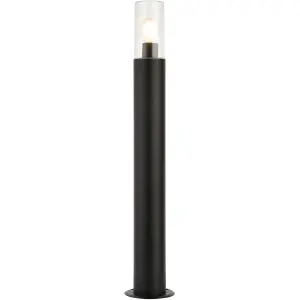 2 PACK Outdoor Bollard Post Light - 15W E27 LED - 800mm Height - Stainless Steel