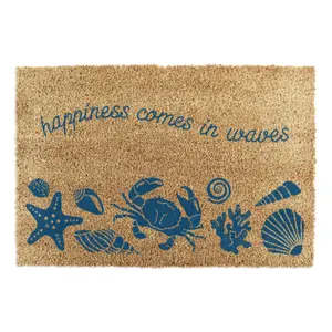 Happiness Comes In Waves Doormat (90 x 60cm)