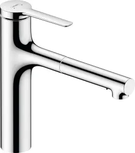 Hansgrohe Zesis M33 Single Lever Kitchen Mixer 160 Pull-Out Spray 2Jet Chrome 74801000