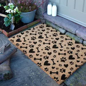 Paws And Bones Doormat (90 x 60cm)