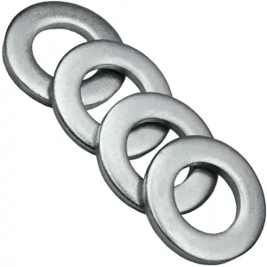 Form A M8 - 8mm Washers Zinc Steel ( Pack of: 10 ) Metal Washer DIN 125 Durable Connection Enhancement for Nuts and Bolts