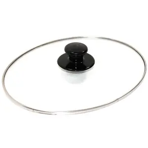 SPARES2GO Complete Oval Glass Lid & Knob Handle compatible with Morphy Richards 3.5L Slow Cooker