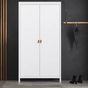 Barcelona Wardrobe with 2 doors in White