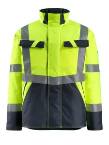 Mascot Safe Light Penrith Winter Jacket (Hi-Vis Yellow/Dark Navy Blue)  (XXX large)