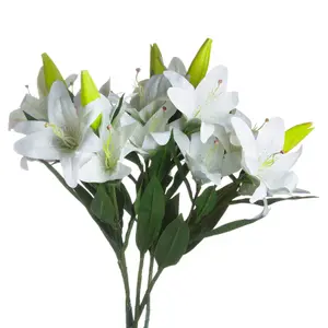 Hill Interiors White Lily Stem White (28cm)