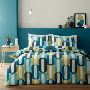 Orea Retro Inspired Easycare Duvet Cover Set