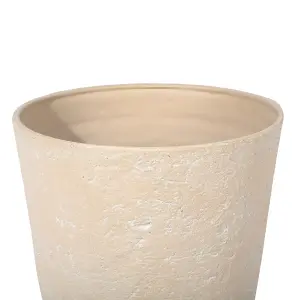 Set of 2 Plant Pots 43 x 43 x 60 cm Beige CAMIA