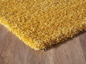 Abaseen 120x170 cm Gold Thick Pile Soft Shaggy Modern Rug