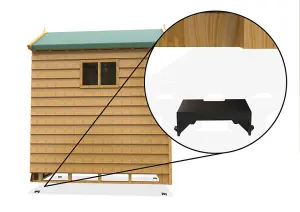 ProBase 7ft x 10ft Garden Shed Base Kit - 30 ProBase Grids + 4 Anchor Blocks - Includes heavy duty membrane and delivery