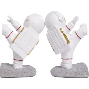 Karate High Kick Martial Arts Astronaut Bookends