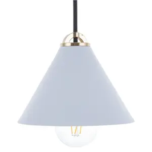 Metal Pendant Lamp Blue ARAGON