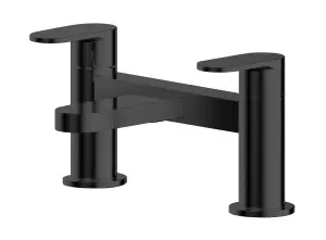 Current Round Deck Mounted Bath Filler Tap - Matt Black - Balterley