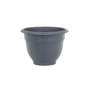 Wham Pack 4 Bell Pot 28cm Round Plastic Planter Slate