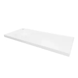 GoodHome Kentia Matt White Rectangular Vanity Basin (W)100.6cm