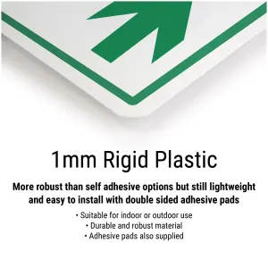 Clean Up Spillages Cleaning Safety Sign - Rigid Plastic - 600x200mm (x3)