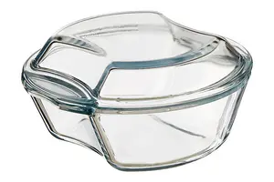 Maison by Premier Small Round Glass Casserole Dish