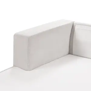 Corner Sofa LOFOTEN Off-White Fabric Right Hand