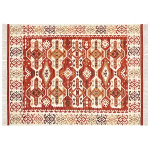 Wool Kilim Area Rug 160 x 230 cm Multicolour VOSKEVAZ