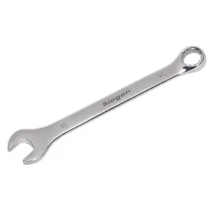 Sealey WallDrive Combi Spanner Chrome Vanadium Steel Polished Finish 16mm S01016