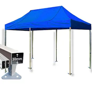 3m x 6m Trader-Max 30 Instant Shelter Pop Up Gazebos Frame & Canopy - Royal Blue