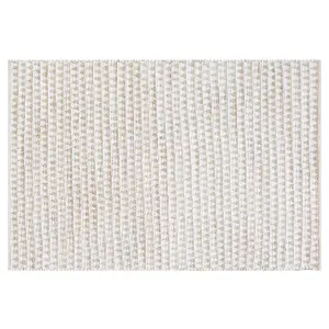 Cotton Area Rug 160 x 230 cm Beige TUNCELI