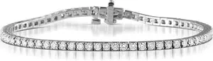 Diamond Tennis Bracelet Chloe 3.00Ct Premium Claw Set 18K White Gold