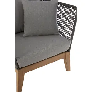 Interiors by Premier Grey Armchair, Arm and Backrest Chair for Living Room, High-quality Bedroom Chair, Comfortable Armchair