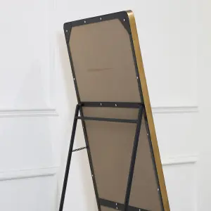 Melody Maison Gold Free Standing Cheval Mirror 155cm x 60cm