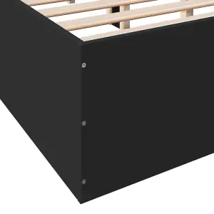 Berkfield Bed Frame without Mattress Black 120x200 cm