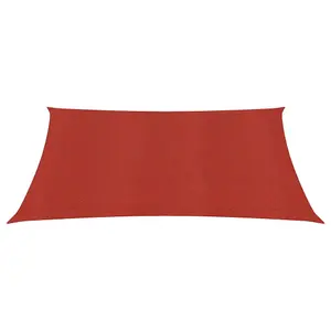 Berkfield Sunshade Sail 160 g/m2 Red 4.5x4.5 m HDPE