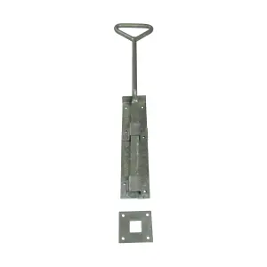 Bow Handle Drop Down Bolt 18" Galvanised (Heavy Duty Garage Door)