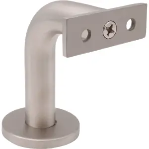 EAI  Stainless Handrail Brackets Heavy Duty Banister Brackets Including Fixings Satin Stainless Steel