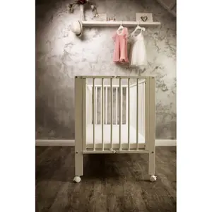 Cot with Mattress White