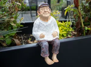 Sitting Grandfather Garden Ornament