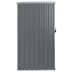 Aliaksej  Garden Tool Shed Grey 88x89x161 cm Galvanised Steel