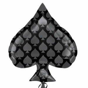 Amscan 18 Inch Spade Foil Balloon Black (One Size)