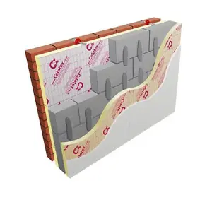 62.5mm EcoTherm Eco-Liner Insulated Plasterboard 2400mm x 1200mm (x10 Boards)