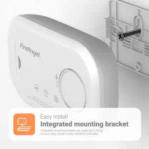 FireAngel FA6813 Wireless Standalone Carbon monoxide Alarm with Replaceable battery