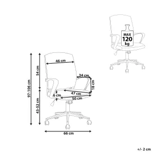 Beliani Modern Office Chair Black BONNY