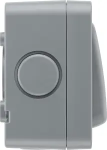 BG 20A Grey 2 gang Outdoor Weatherproof switch with LED indicator