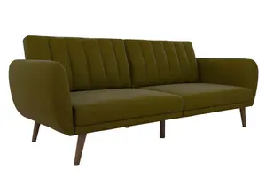 Brittany Sofa Bed in Green Fabric