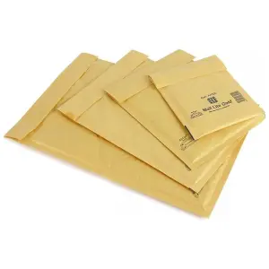 200 x D/1 (180x260mm) Gold Mail Lite Thick Bubble Lined Protective Postal Mailing Shipping Envelopes