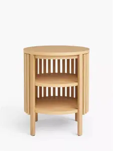 John Lewis Slatted Side Table, Natural