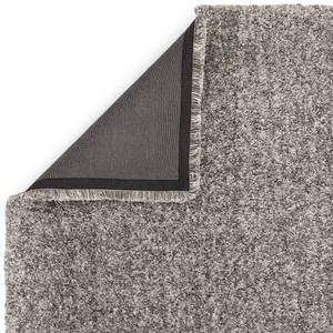 Grey Luxurious , Modern , Plain , Shaggy Easy to Clean Rug for Living Room, Bedroom - 200cm X 290cm